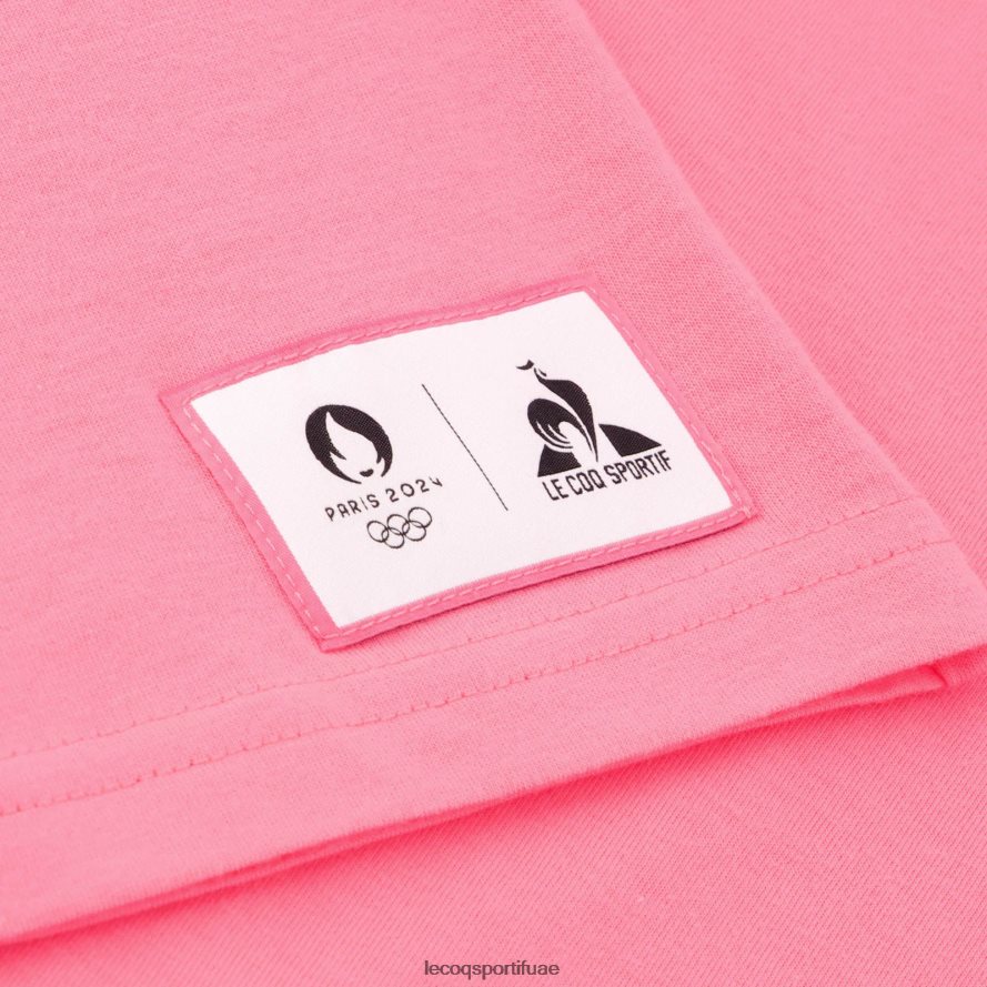 لون القرنفل رجال تي شيرت وردي Le Coq Sportif ملابس 2684VH204