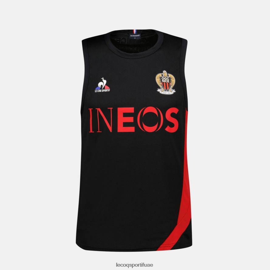 أسود رجال سترة أعلى سوداء Le Coq Sportif ملابس 2684VH207