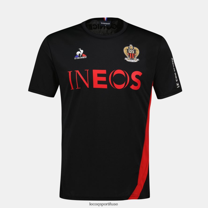 أسود رجال تي شيرت أسود Le Coq Sportif ملابس 2684VH208