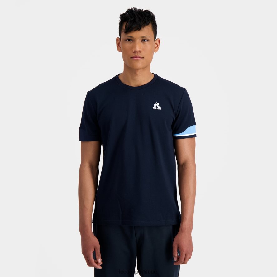 أزرق رجال تي شيرت أزرق Le Coq Sportif ملابس 2684VH210
