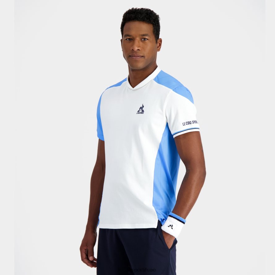 أبيض رجال تي شيرت أبيض Le Coq Sportif ملابس 2684VH212