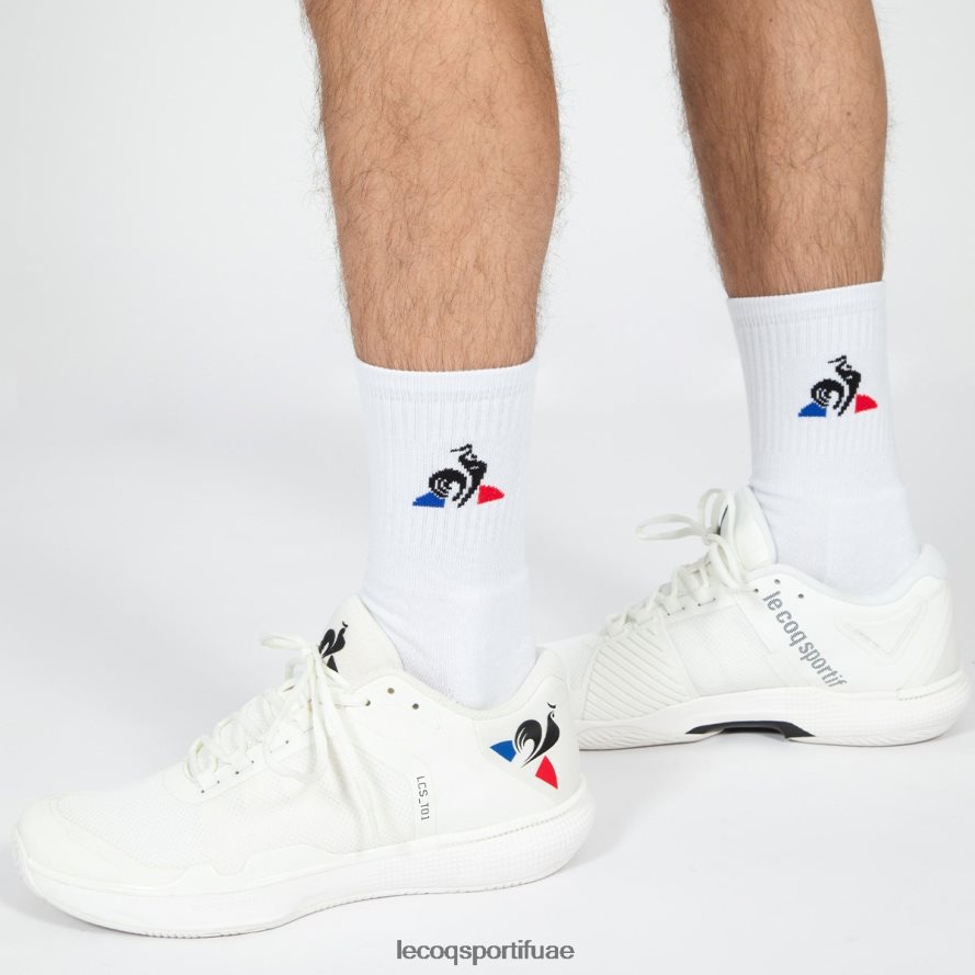 أبيض رجال جوارب كرة القدم بيضاء Le Coq Sportif مُكَمِّلات 2684VH292