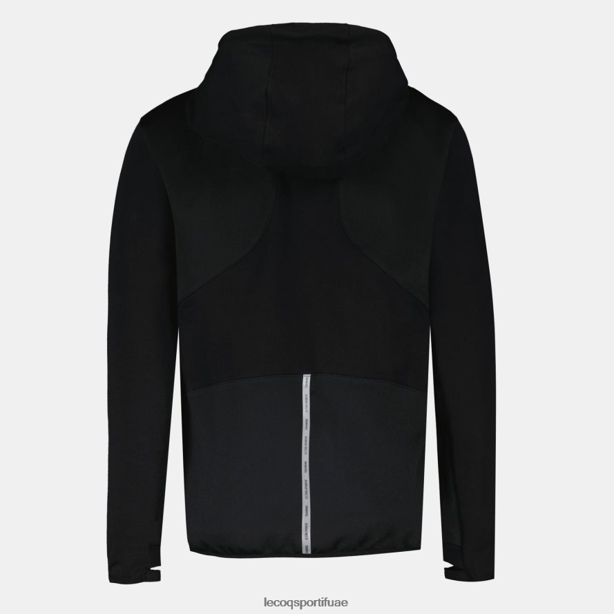 أسود نحيف سترة مقنعين مع الرمز البريدي الأسود Le Coq Sportif ملابس 2684VH316