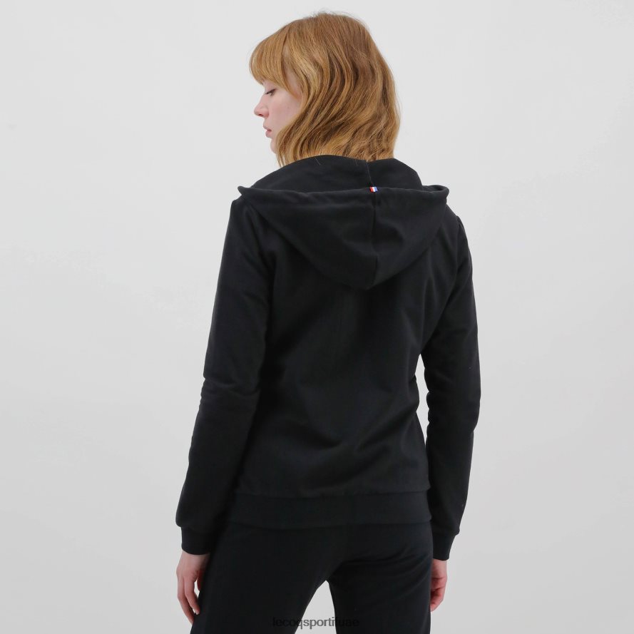 أسود نحيف سترة مقنعين مع الرمز البريدي الأسود Le Coq Sportif ملابس 2684VH319