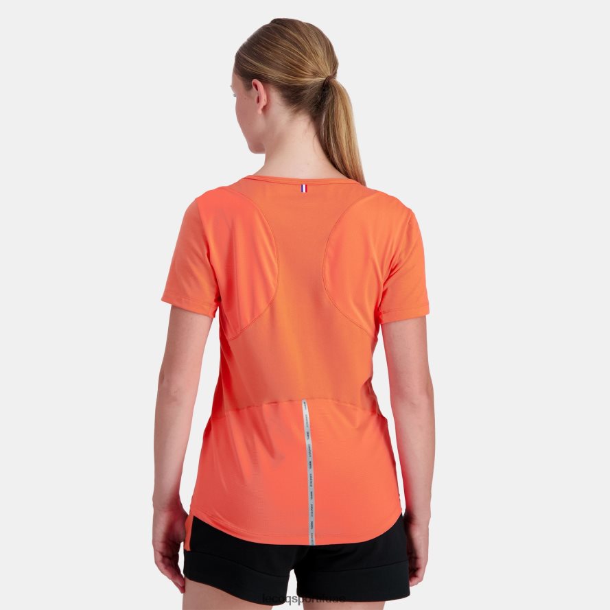 البرتقالي نحيف تي شيرت برتقالي Le Coq Sportif ملابس 2684VH355