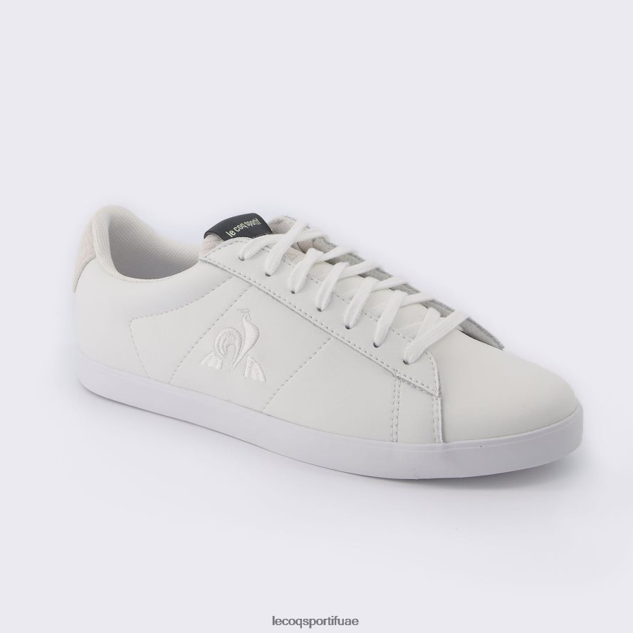 أبيض نحيف حذاء إلسا متماسكة باللون الأبيض Le Coq Sportif أحذية 2684VH376