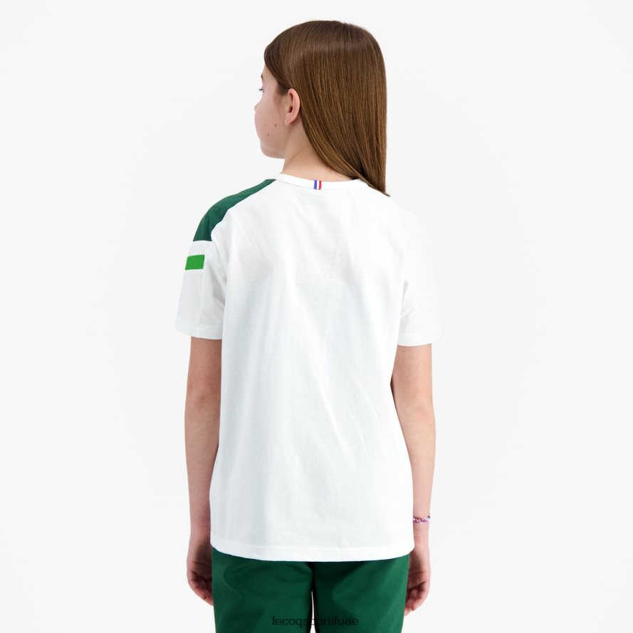 أبيض أطفال تي شيرت أبيض Le Coq Sportif ملابس 2684VH382