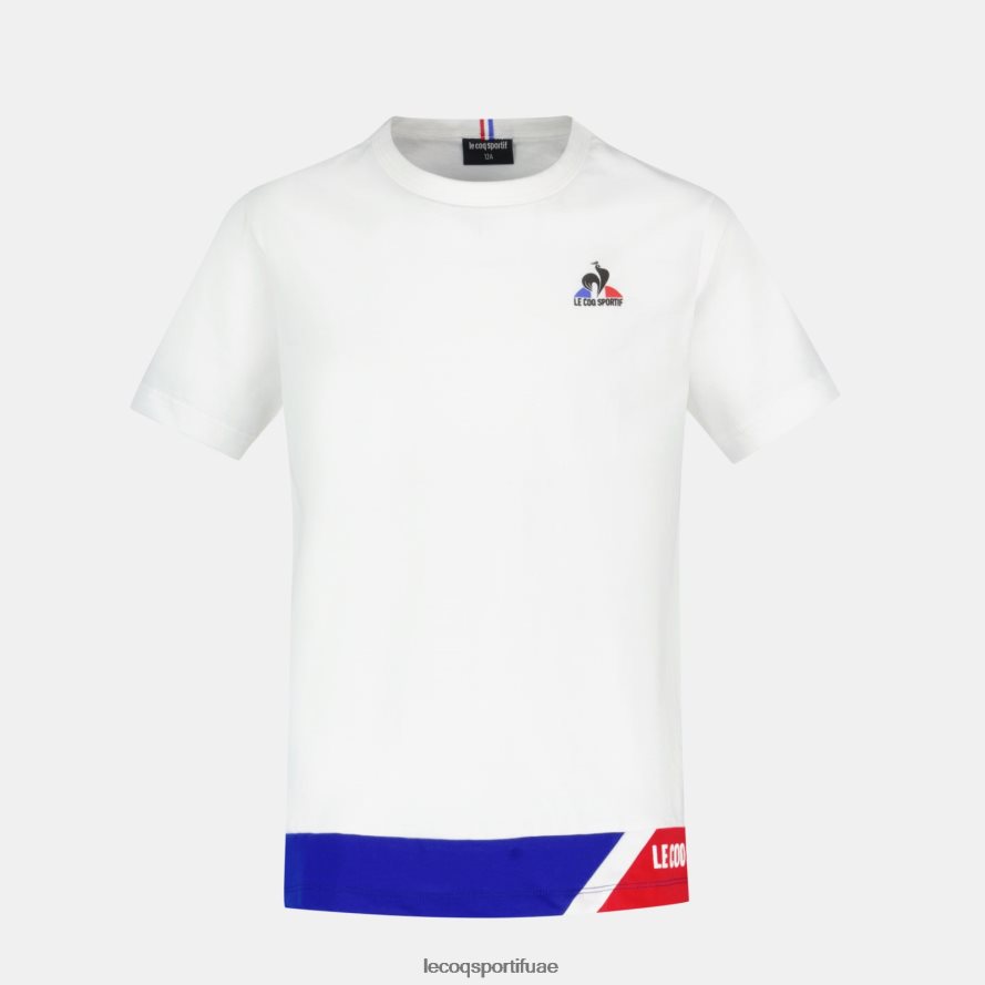 أبيض أطفال تي شيرت أبيض Le Coq Sportif ملابس 2684VH383