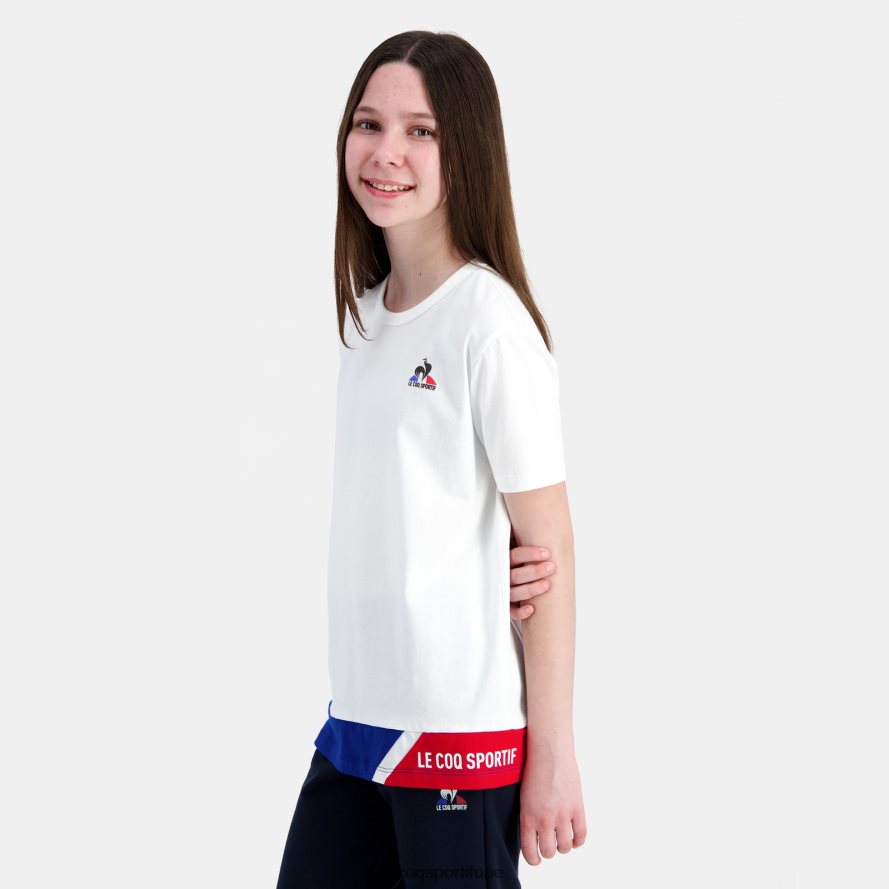 أبيض أطفال تي شيرت أبيض Le Coq Sportif ملابس 2684VH383