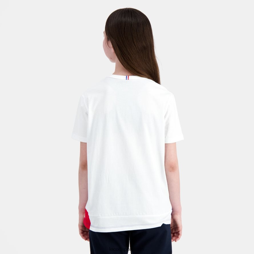 أبيض أطفال تي شيرت أبيض Le Coq Sportif ملابس 2684VH383