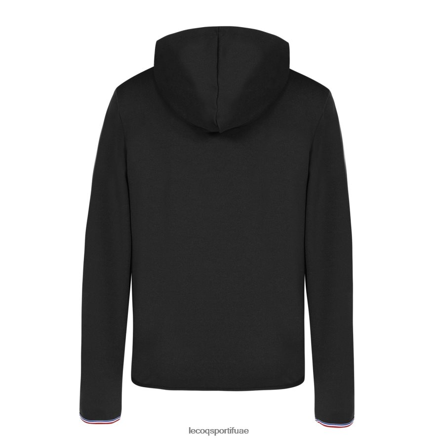 أسود أطفال سترة مقنعين مع الرمز البريدي الأسود Le Coq Sportif ملابس 2684VH400