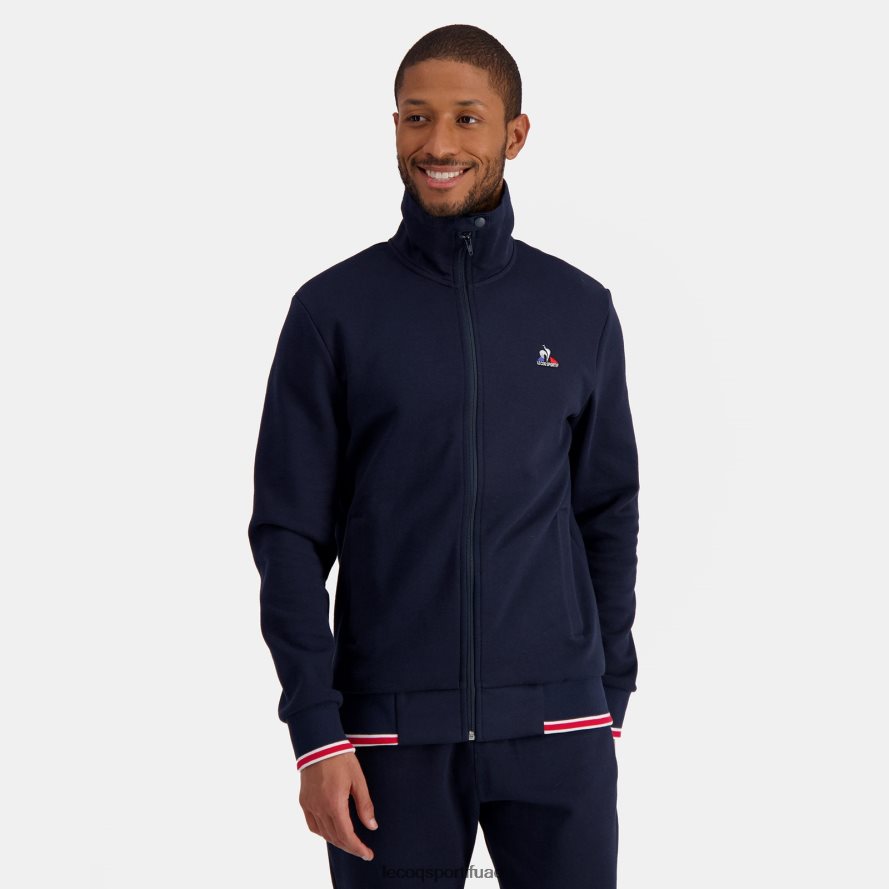 أزرق رجال البلوز مضغوط الأزرق Le Coq Sportif ملابس 2684VH431