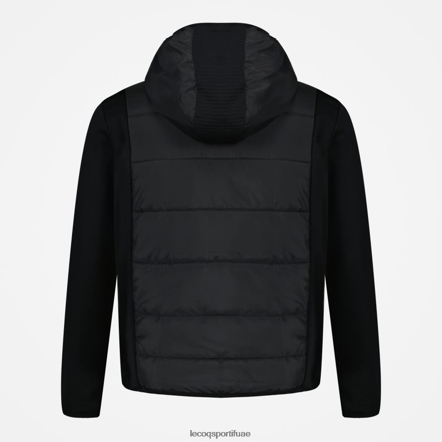 أسود رجال سترة مقنعين مع الرمز البريدي الأسود Le Coq Sportif ملابس 2684VH450