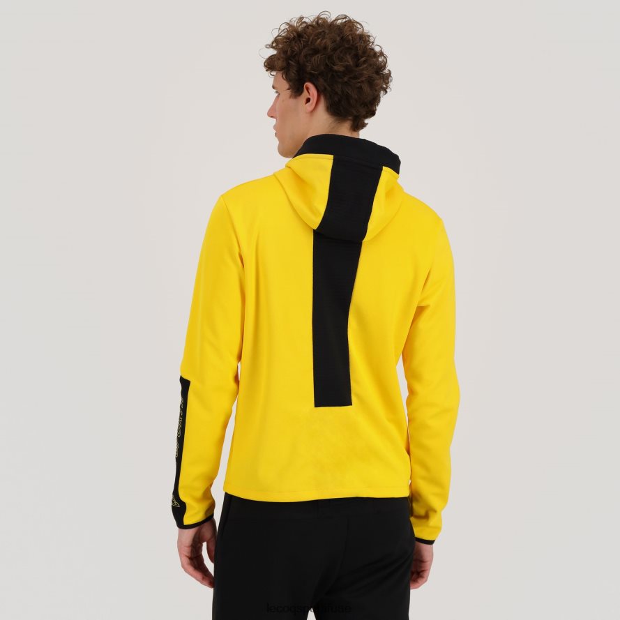أصفر رجال مقنعين البلوز الأصفر Le Coq Sportif ملابس 2684VH451