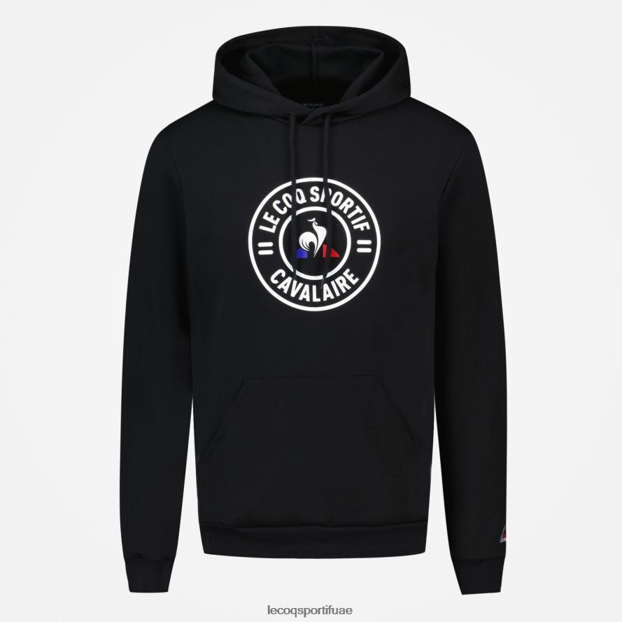 أسود رجال مقنعين البلوز الأسود Le Coq Sportif ملابس 2684VH45