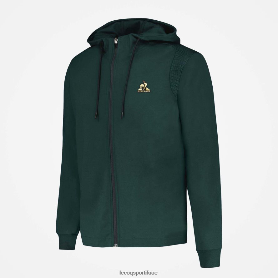 أخضر رجال سترة مقنعين مع الرمز البريدي الأخضر Le Coq Sportif ملابس 2684VH462