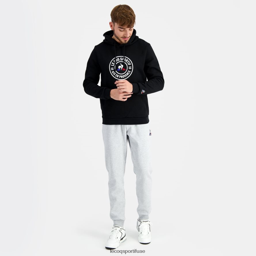 أسود رجال مقنعين البلوز الأسود Le Coq Sportif ملابس 2684VH46