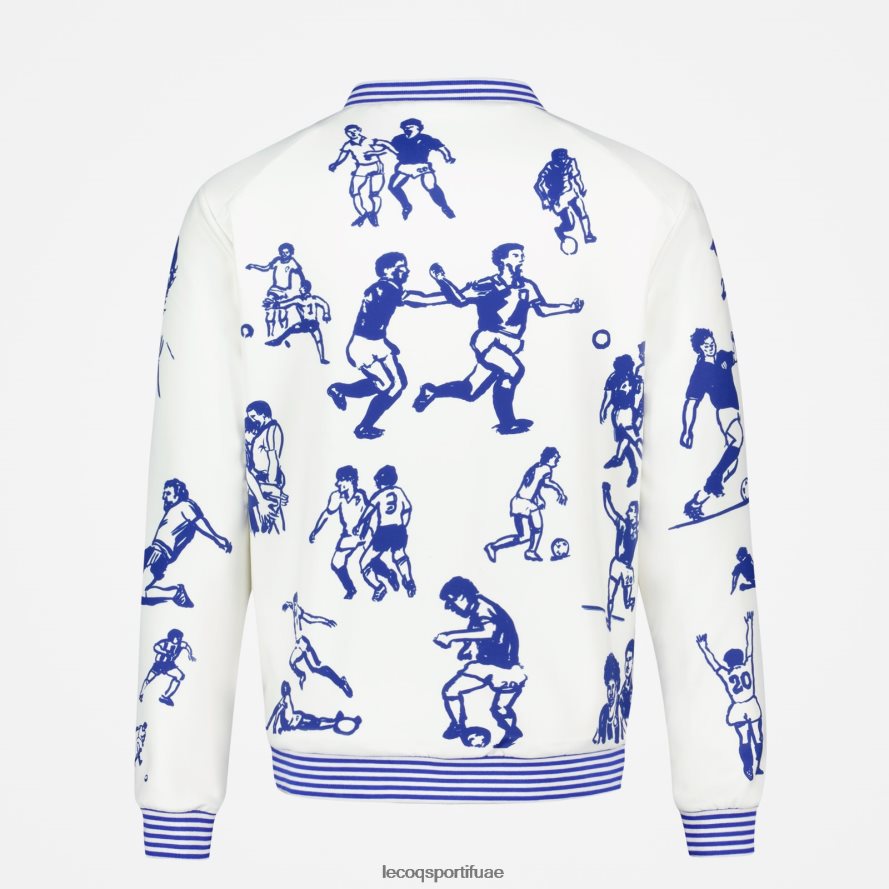 أبيض رجال سويت شيرت بسحاب أبيض Le Coq Sportif ملابس 2684VH472