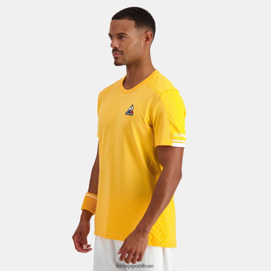 البرتقالي رجال تي شيرت برتقالي Le Coq Sportif ملابس 2684VH478