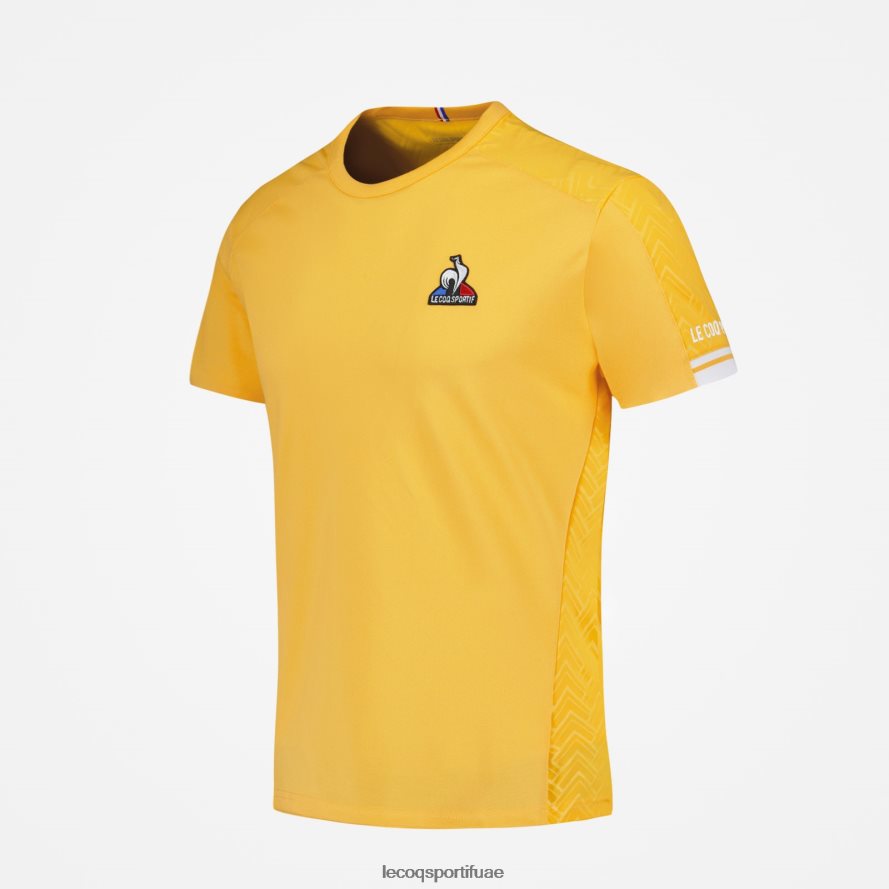 البرتقالي رجال تي شيرت برتقالي Le Coq Sportif ملابس 2684VH478
