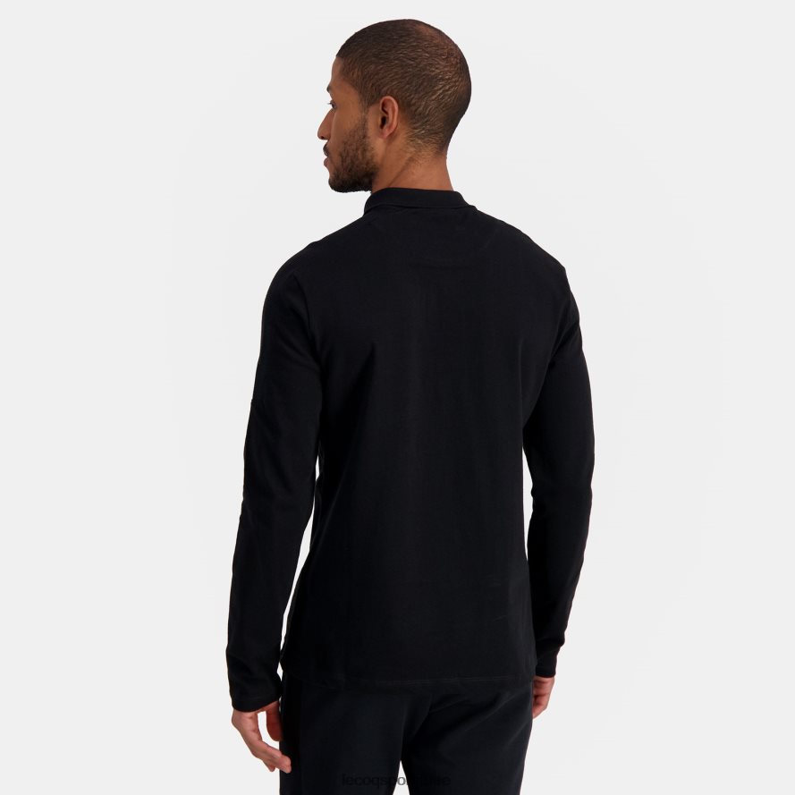 أسود رجال بولو أسود Le Coq Sportif ملابس 2684VH487