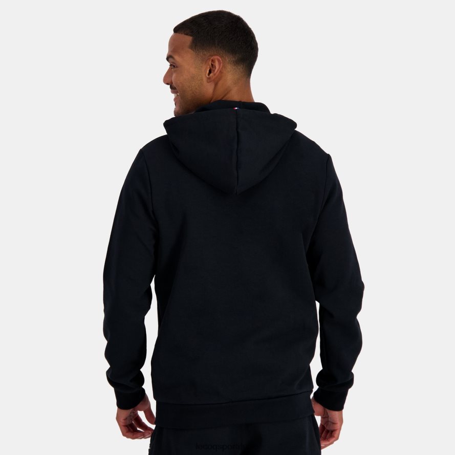 أسود رجال سترة مقنعين مع الرمز البريدي الأسود Le Coq Sportif ملابس 2684VH48