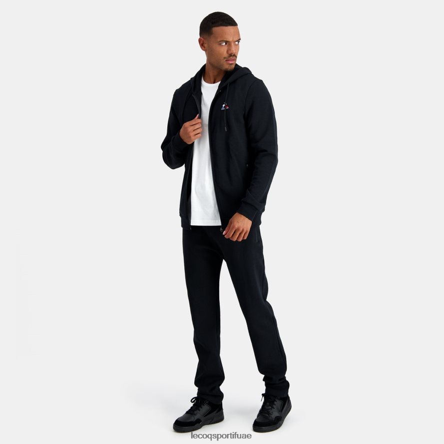 أسود رجال سترة مقنعين مع الرمز البريدي الأسود Le Coq Sportif ملابس 2684VH48