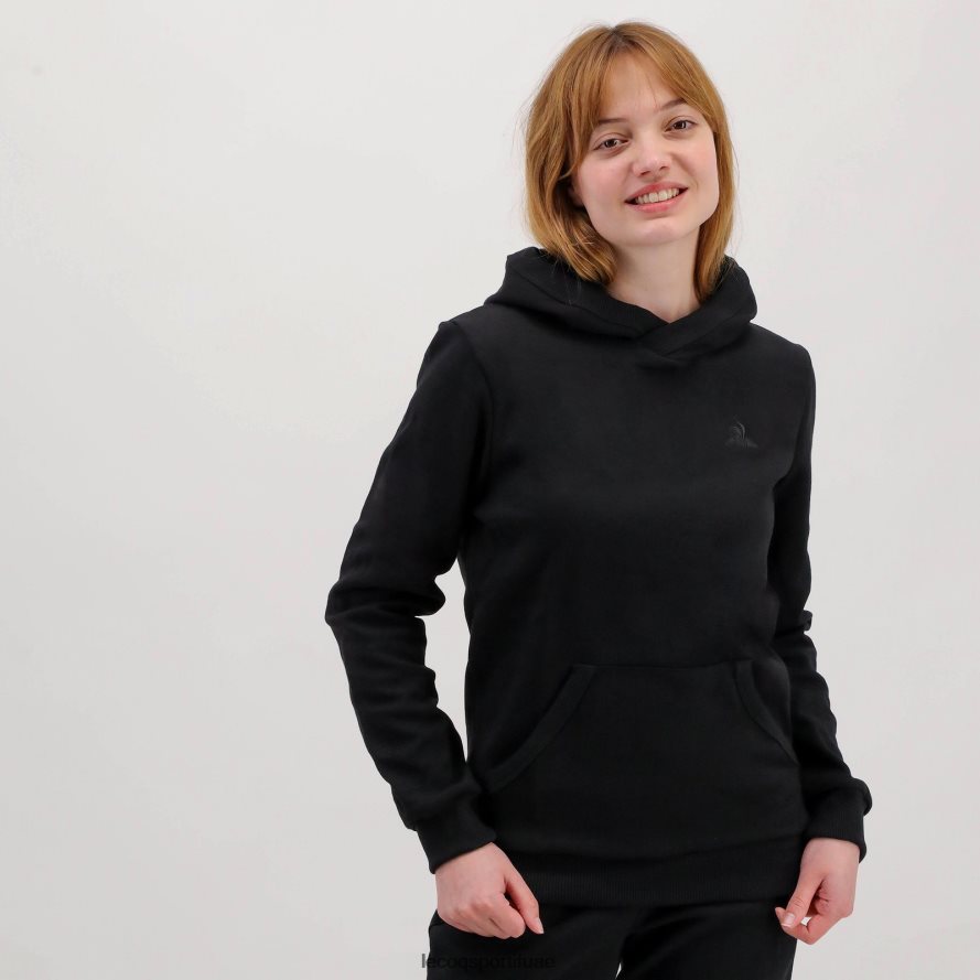 أسود رجال مقنعين البلوز الأسود Le Coq Sportif ملابس 2684VH493