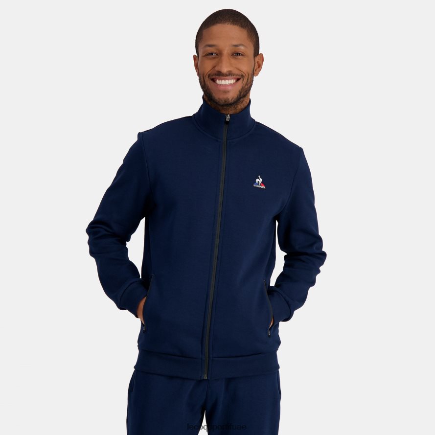 أزرق رجال البلوز مضغوط الأزرق Le Coq Sportif ملابس 2684VH52
