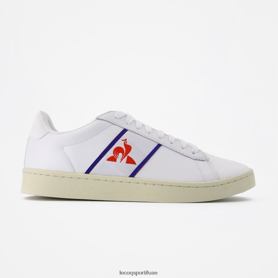 أبيض رجال حذاء كلاسيكي ناعم بثلاثة ألوان أبيض Le Coq Sportif أحذية 2684VH550