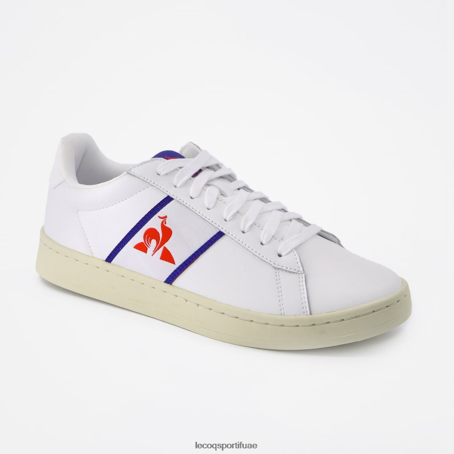 أبيض رجال حذاء كلاسيكي ناعم بثلاثة ألوان أبيض Le Coq Sportif أحذية 2684VH550