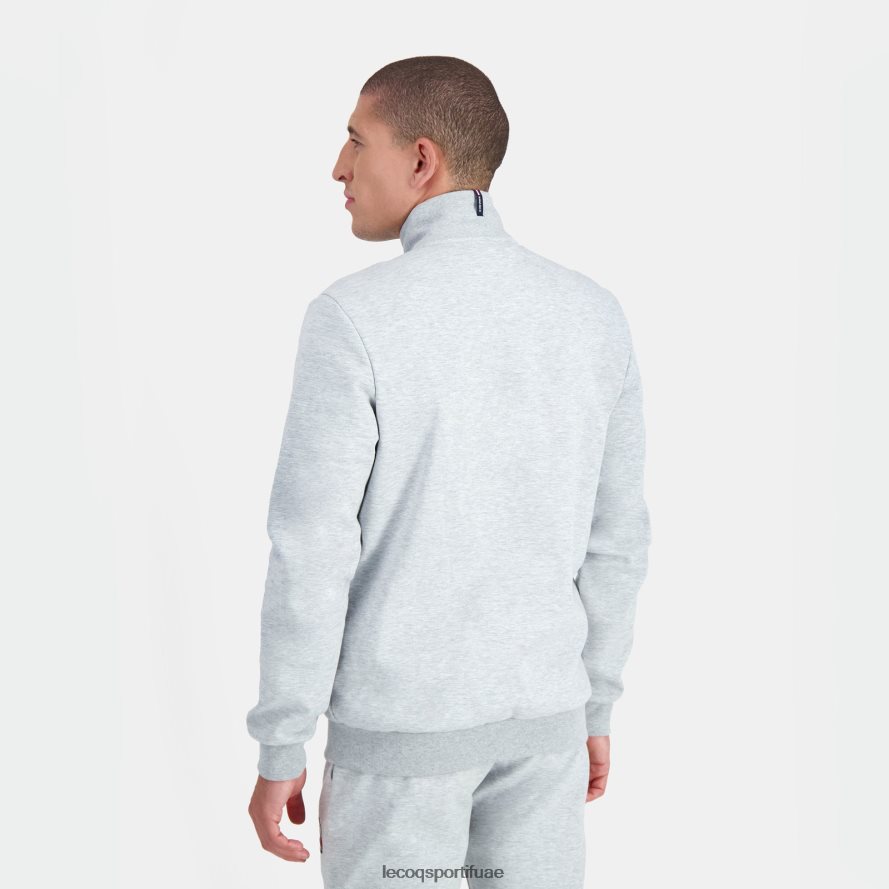 رمادي رجال سترة مضغوطة رمادية Le Coq Sportif ملابس 2684VH57