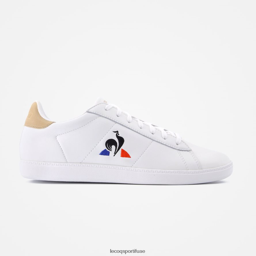 أبيض رجال حذاء كورتسيت أبيض Le Coq Sportif أحذية 2684VH589
