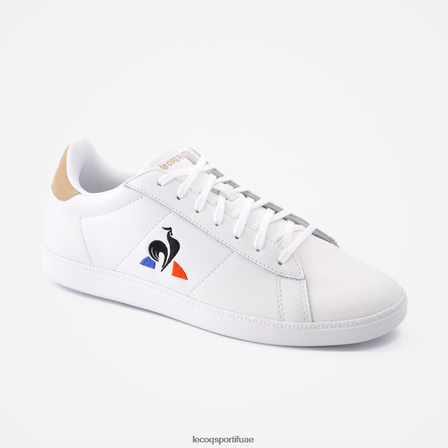 أبيض رجال حذاء كورتسيت أبيض Le Coq Sportif أحذية 2684VH589