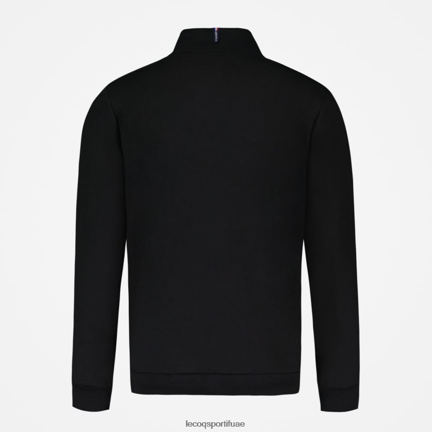 أسود رجال سترة مضغوطة سوداء Le Coq Sportif ملابس 2684VH58