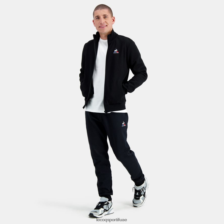 أسود رجال سترة مضغوطة سوداء Le Coq Sportif ملابس 2684VH58