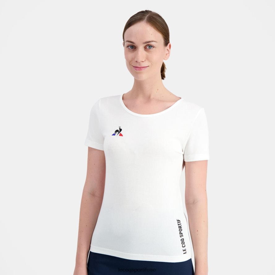 أبيض نحيف تي شيرت أبيض Le Coq Sportif ملابس 2684VH608