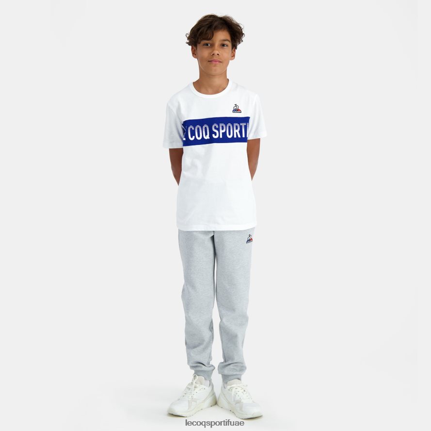 أبيض أطفال تي شيرت أبيض Le Coq Sportif ملابس 2684VH646