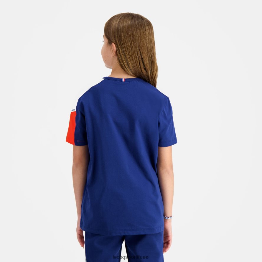 أزرق أطفال تي شيرت أزرق Le Coq Sportif ملابس 2684VH651