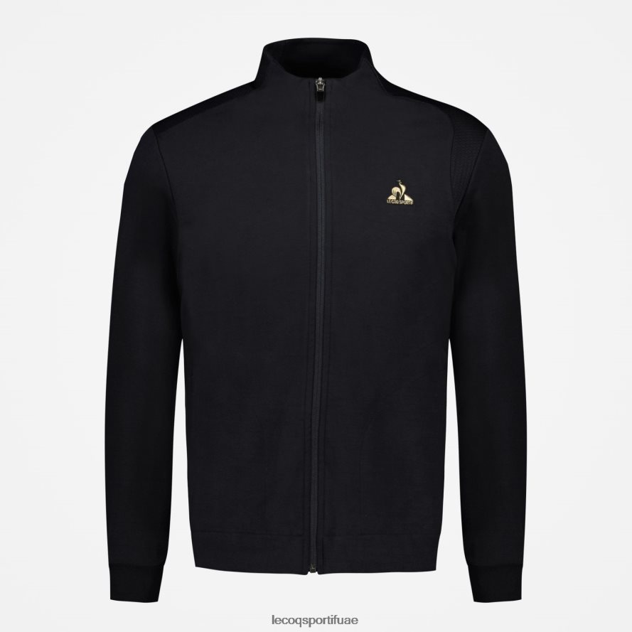 أسود رجال سترة مضغوطة سوداء Le Coq Sportif ملابس 2684VH72