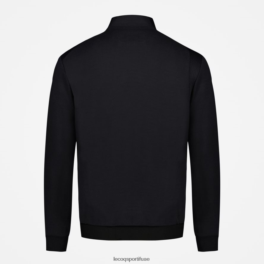 أسود رجال سترة مضغوطة سوداء Le Coq Sportif ملابس 2684VH72