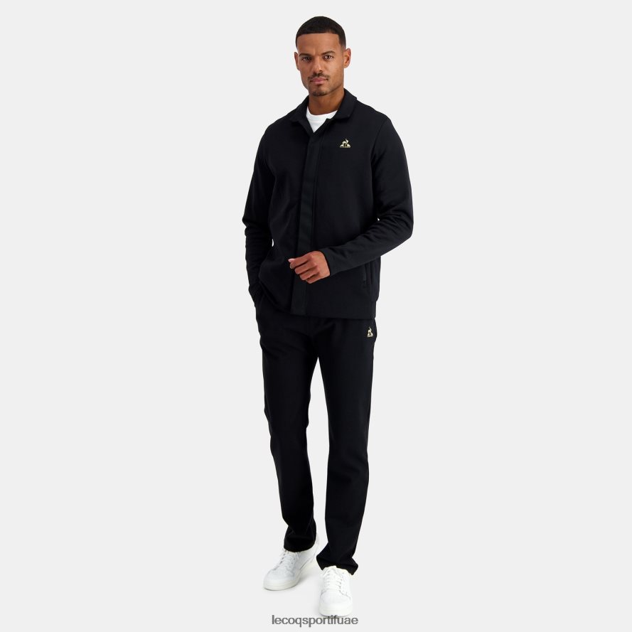 أسود رجال سترة مضغوطة سوداء Le Coq Sportif ملابس 2684VH73