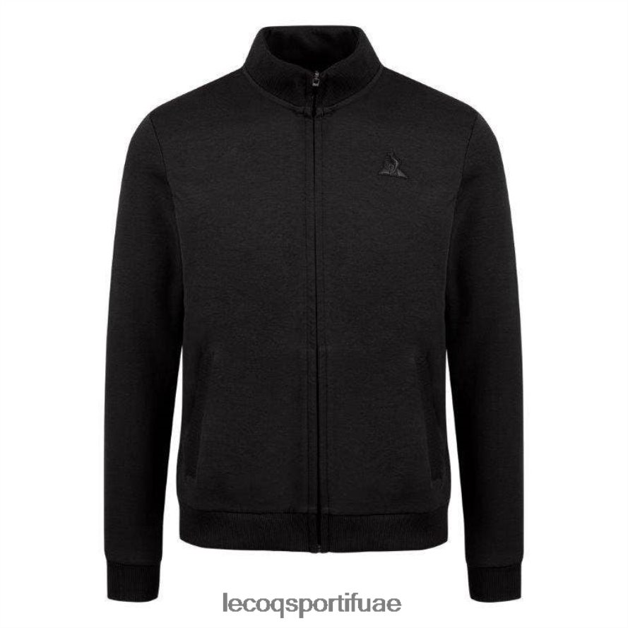 أسود رجال سترة مضغوطة سوداء Le Coq Sportif ملابس 2684VH78