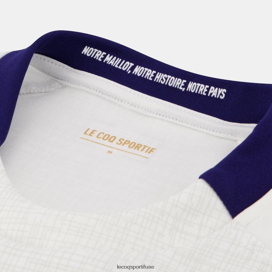 أبيض رجال نسخة طبق الأصل جيرسي XV دي فرنسا - كأس العالم للرجبي 2023 الأبيض Le Coq Sportif ملابس 2684VH693