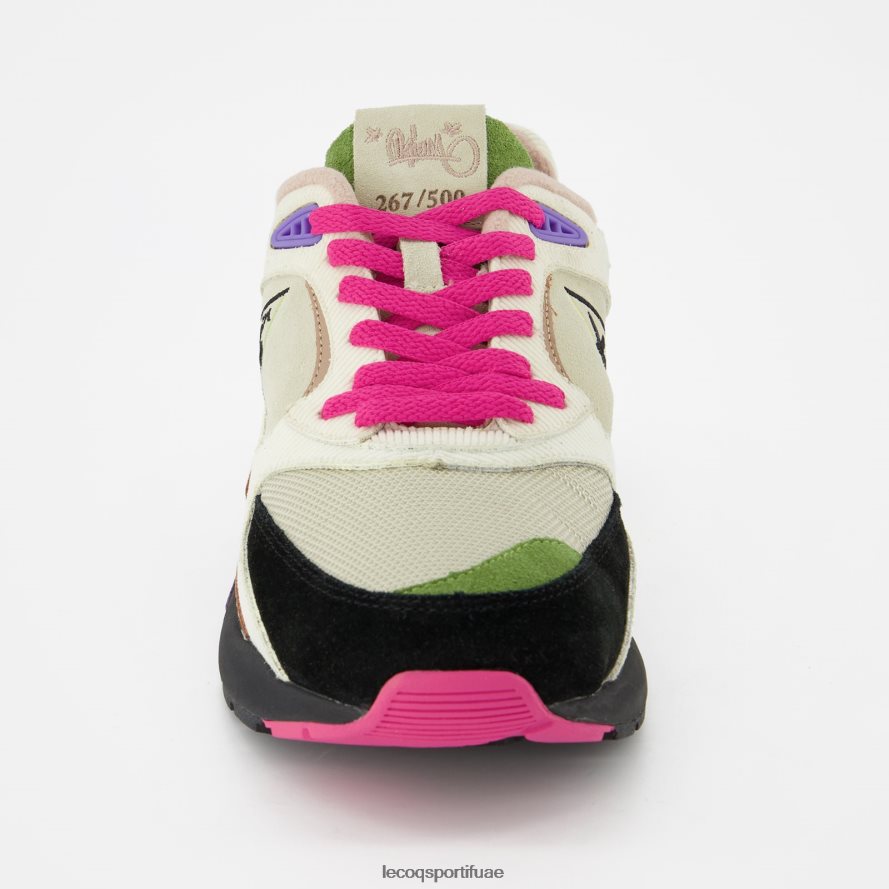 أبيض رجال حذاء lcs r1100 x الأفيون الأبيض Le Coq Sportif أحذية 2684VH571