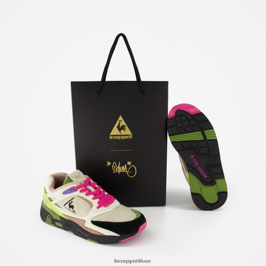 أبيض رجال حذاء lcs r1100 x الأفيون الأبيض Le Coq Sportif أحذية 2684VH571