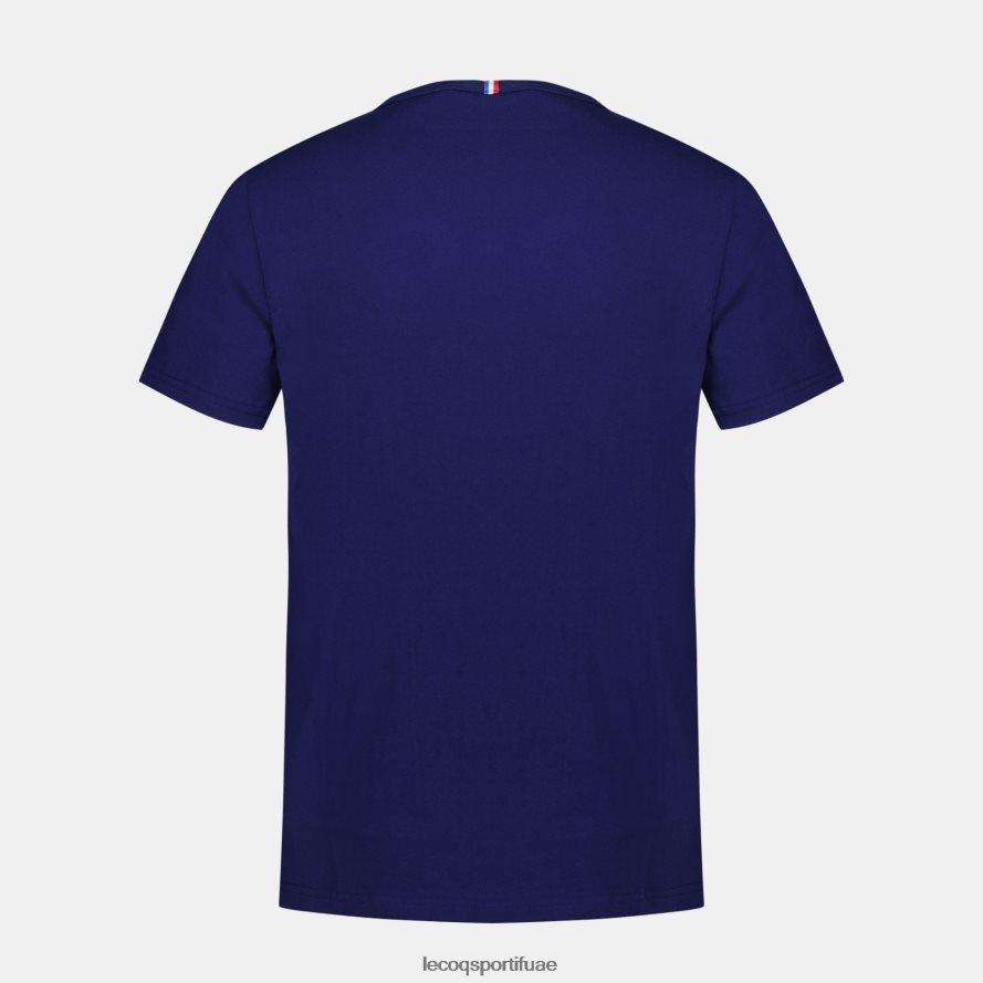 أزرق رجال تيشيرت - xv de france أزرق Le Coq Sportif ملابس 2684VH141