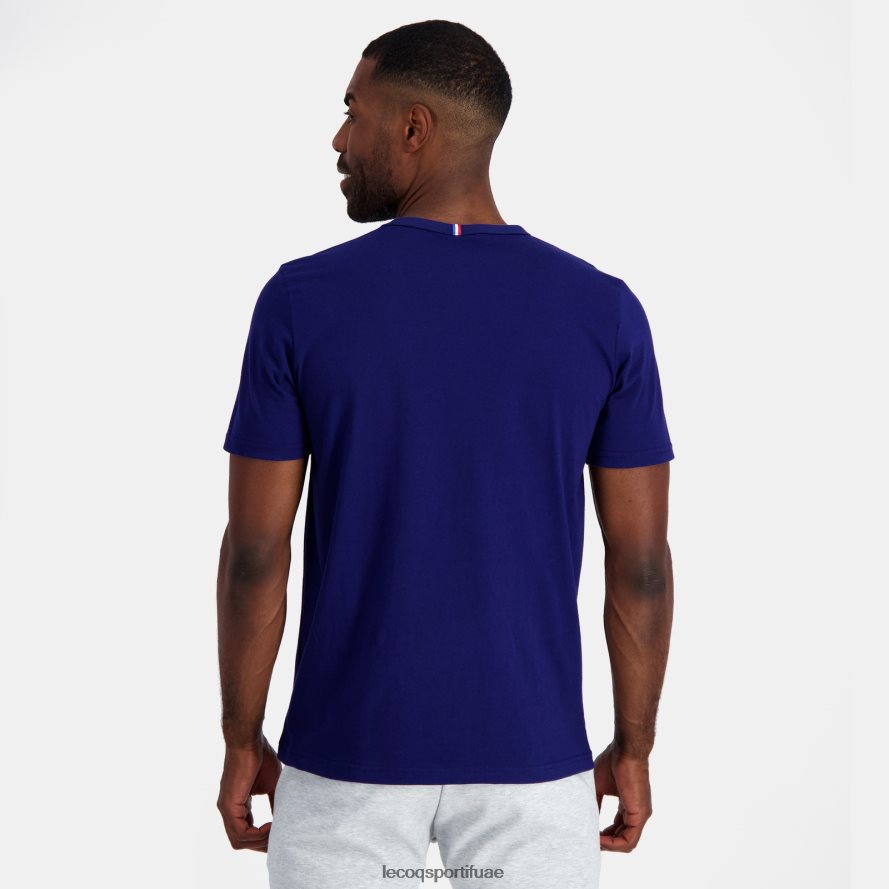 أزرق رجال تيشيرت - xv de france أزرق Le Coq Sportif ملابس 2684VH141
