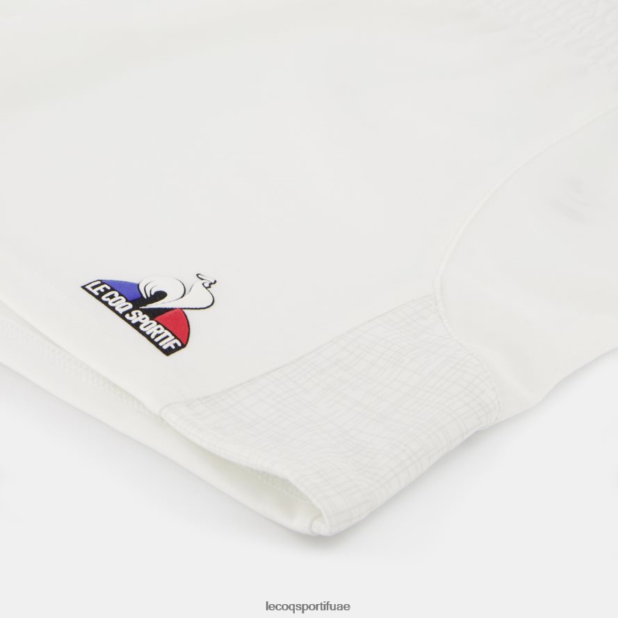 أبيض رجال نسخة طبق الأصل قصيرة - xv de france الأبيض Le Coq Sportif ملابس 2684VH235
