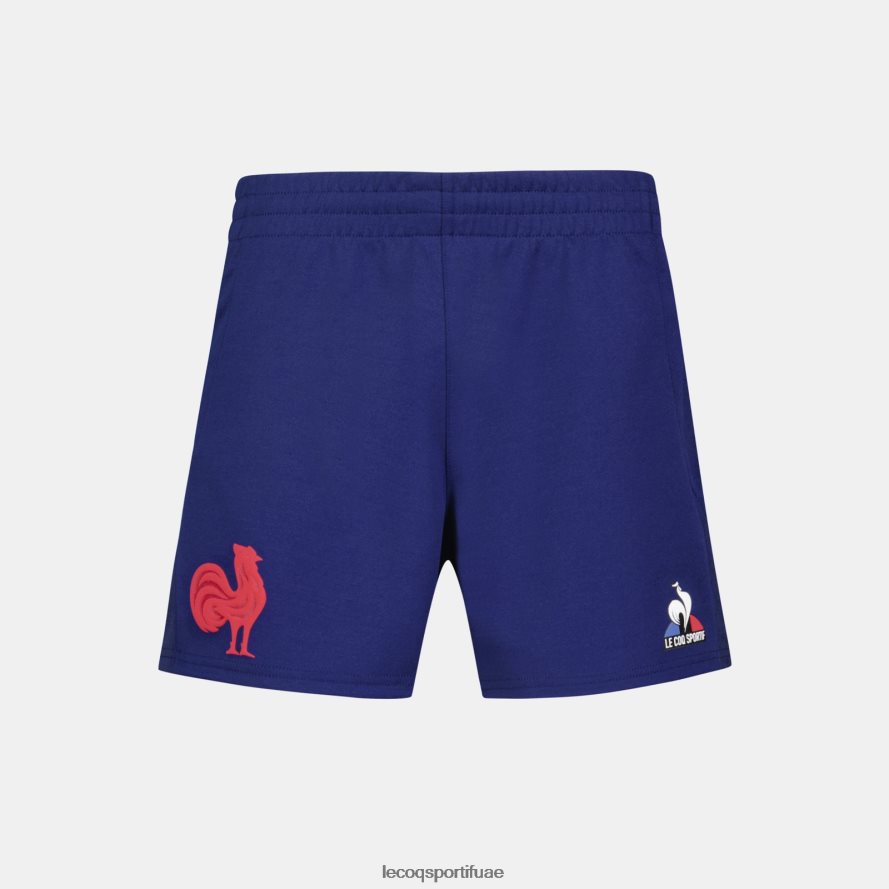 أزرق أطفال النسخة المتماثلة القصيرة - xv de france blue Le Coq Sportif ملابس 2684VH413